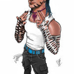 Jeff Hardy Fanart por Sara Manzano