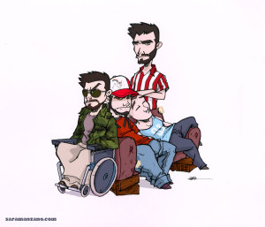 Personajes de la serie Malviviendo por Sara Manzano